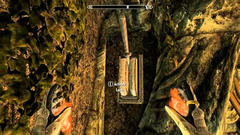 It's been a while since I did the quest to find the gauldur amulet but that's what the Elder Scrolls Wiki says. . Geirmunds hall lever